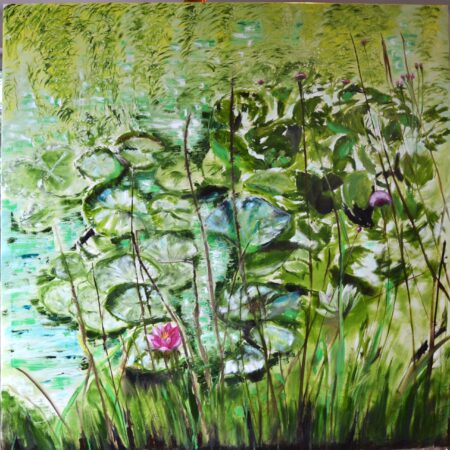 pond with lilies